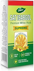 Dabur Sat Isabgol (Psyllium Husk) - 180g | Rich in Fiber | Provides Effective Relief from Constipation & Bloating | Promotes Bowel Health | Non-Habit Forming | 100% Ayurvedic