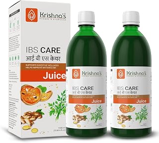 Krishna's IBS Care Juice for Digestive Health, Helps Manage Digestive Issues, No Artificial Colors or Flavors - 1000 ml - (Pack of 2)