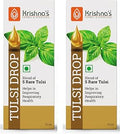 Krishna's Tulsi Drops- Concentrated Drops of 5 Rare Tulsi for Natural Immunity Boosting 10 ml | No Added Preservatives - Pack of 2