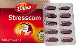 Dabur Stresscom Ashwagandha 120 Caps (10 caps X 12 strips)