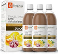 Krishna's Cholesterol Care Juice With Blent of Apple Cider Ginger Garlic, Honey, Sugar Free for Balance Cholesterol Lever & Helps In Digestion - 1000 ml Each (Pack of 3)