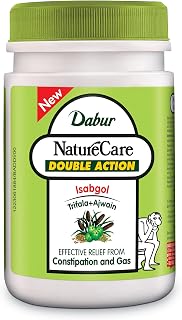 Dabur Nature Care Isabgol Double Action Trifala And Ajwain, Effective Relief From Constipation And Gas - 100 Gm