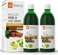 KRISHNA'S HERBAL & AYURVEDA Arjun Amla Juice - 500 Ml (Pack Of 2) | Helps In Acidity | Manages Cardiac Health | Regulates Blood Pressure