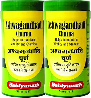 Baidyanath Asli Ayurved Ashwagandhadi Churna I Enhances Stamina I Ashwagandha for Stress Relief, 100 g (Pack of 2)