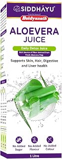Baidyanath Asli Ayurved Aloe Vera juice with Pulp, All Natural tonic for Immunity, Better digestion and Glowing Skin, 1000 ml