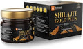 Krishna's Shilajit Gold Plus Resin, 100% Pure Himalayan Shilajit Resin, Natural Mineral & Fulvic Acid Supplement, No Additives - 20 g
