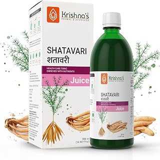 Krishna's Shatavari Juice 500 ml | Helps in Strength and Lactation in women | Rejuvenative for Vata and Pitta