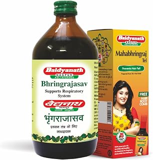Baidyanath Bhringrajasava 450 Ml Syrup & Mahabhringraj Tel 100 Ml
