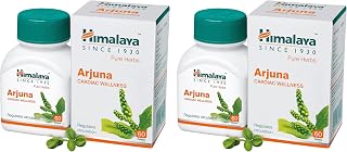 Himalaya Arjuna - 60 Tablets, White (Pack of 2)