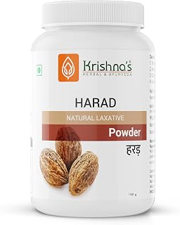 Krishna's Harad (Terminalia chebula) Powder - 100 g | Effective Herb for digestive system