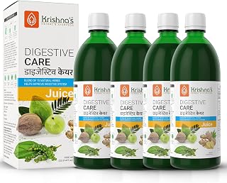 Krishna's Digestive Care Juice With Goodness Of Amla, Ginger, Chitrak, Anaardana, Baheda For To Help In Digestion And Metabolism - 1000 ml Each (Pack of 4)