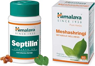 Himalaya Wellness Pure Herbs Meshashringi Metabolic Wellness - 60 Tablet & Himalaya Septilin Tablets - 60 Tablets COMBO