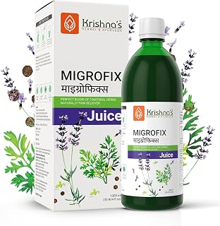 Krishna's MigroFix Juice, Perfect Blend of Dhaniya, Kalimirch & Ustukhuddus, No Artificial Colors or Flavors - 1000 ml (Pack of 1)