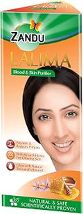 Zandu Lalima Blood and Skin Purifier 500 ml, Prevents and Reduces Pimples, Scientifically Proven, Natural and Safe, Made with Kesar and Honey for Glowing Skin