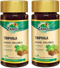 Zandu Triphala Capsules, Supports Bowel Wellness & Healthy Gut, Helps to Boost Immunity & Useful for Digestion, Antioxidant Properties (Pack of 90 Veg Capsules x 2)