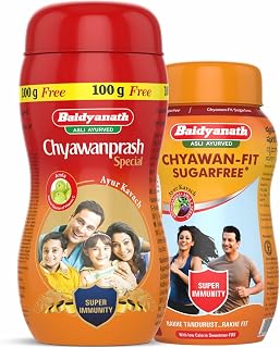 Baidyanath Asli Ayurved Chyawanprash Special 1kg & Chyawan-Fit Sugarfree 500gm (Combo Pack)