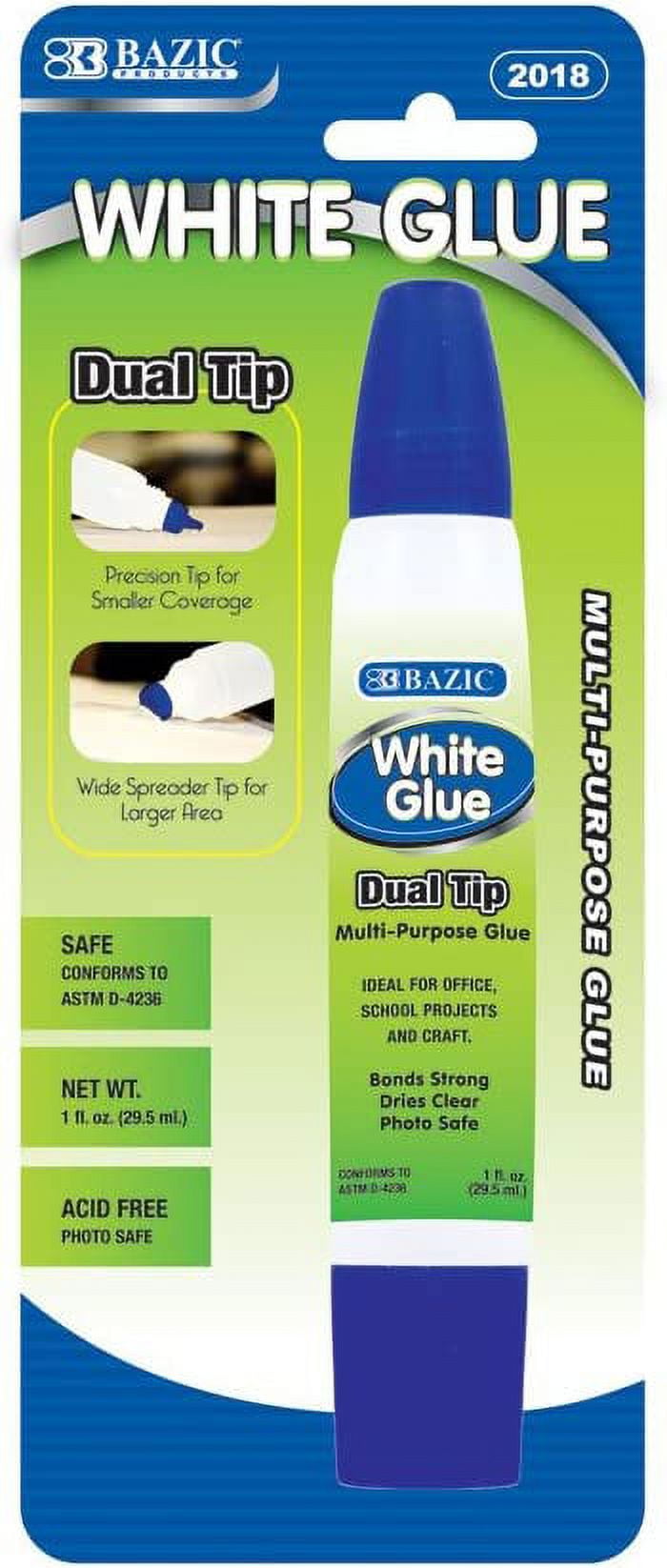 Bazic Dual Tip White Glue 29.5 ml Multi Purpose No 2018