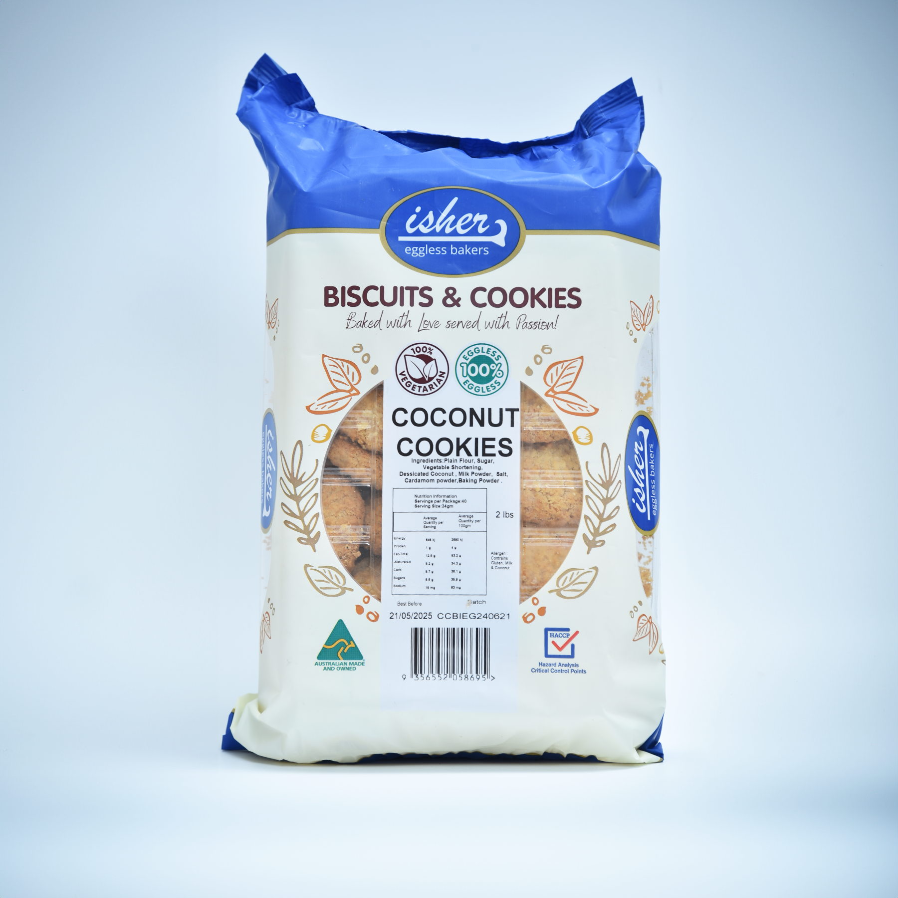 Isher Coconut Cookies 2 Lb