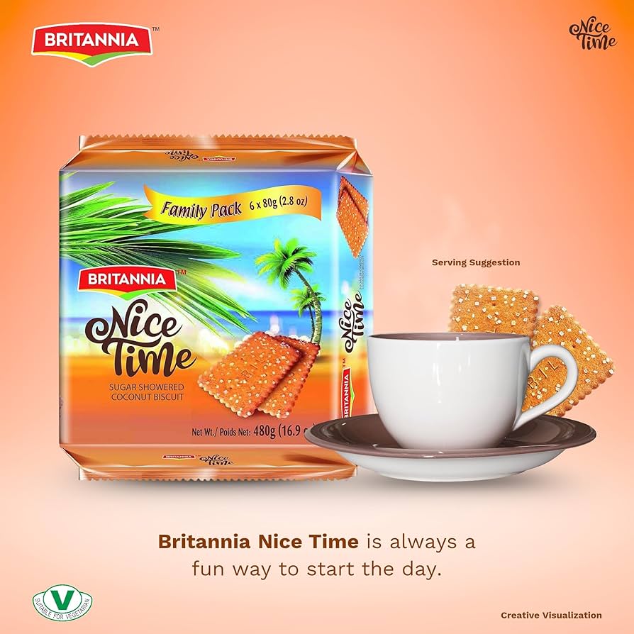 Britannia Nice Time 6 Pack 480 g