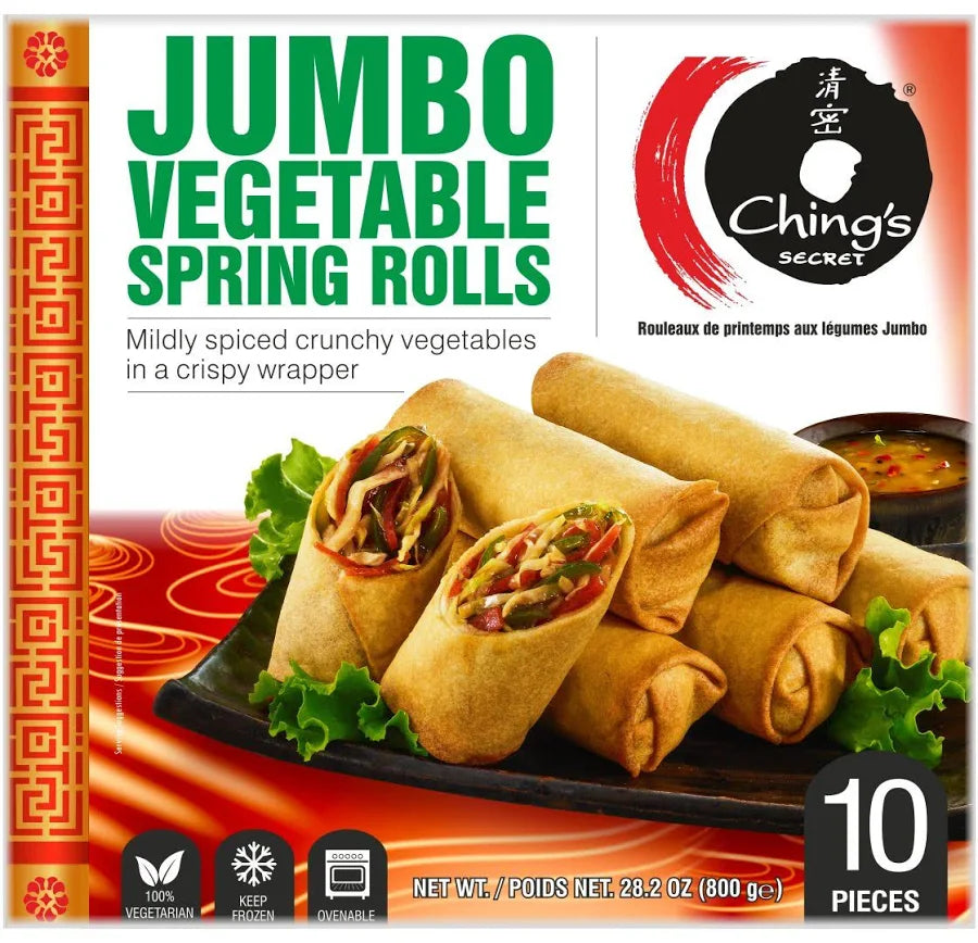 Chings Jumbo Spring Rolls 10 Pieces