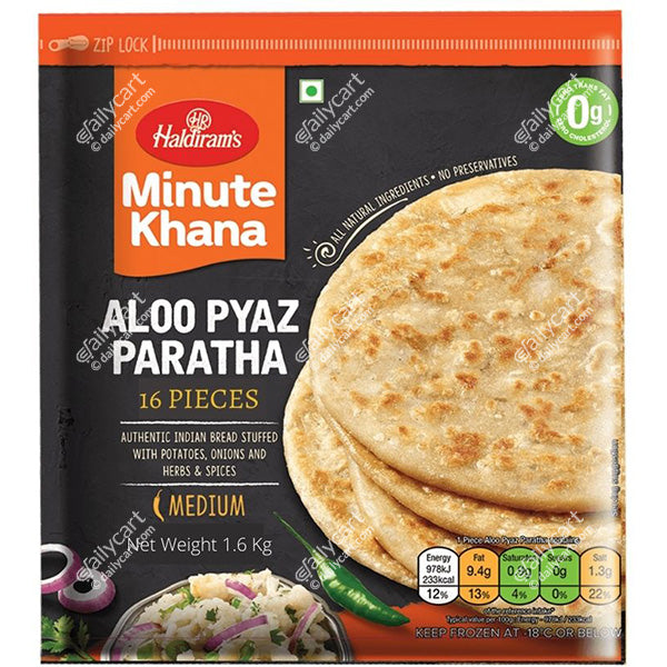 Haldiram Pan Onion Paratha 16 Pieces 1.6 kg