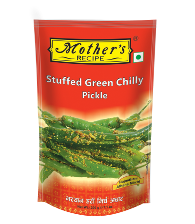 Mother's Recipe Stuffed Green Chilly Pouch 200 g