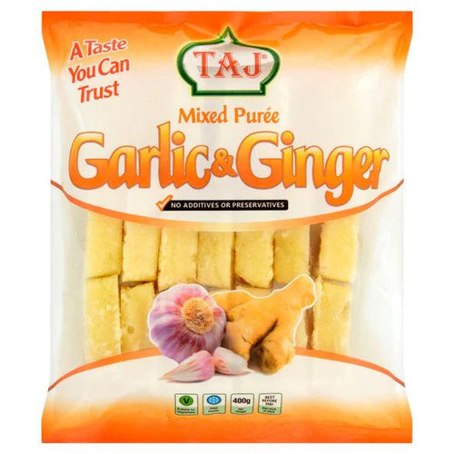 Taj Frozen Garlic Cubes 400 g