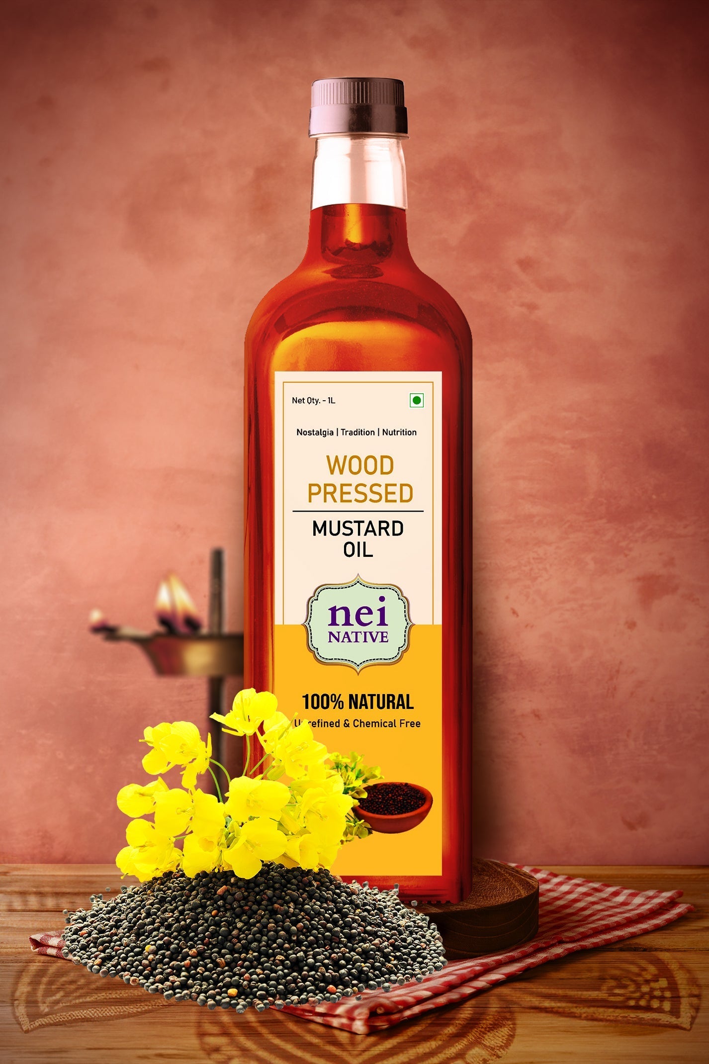Native Foods Mustard Oil 1 L