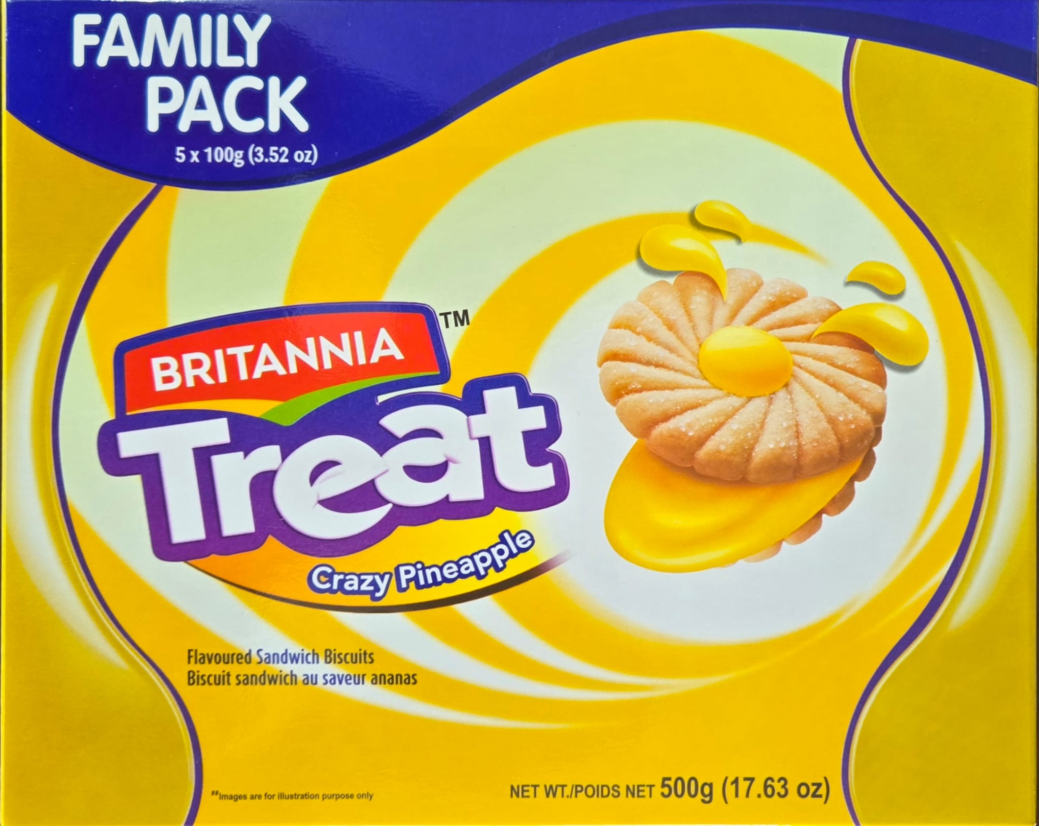 Britannia Treat Pineapple Cream 500 g