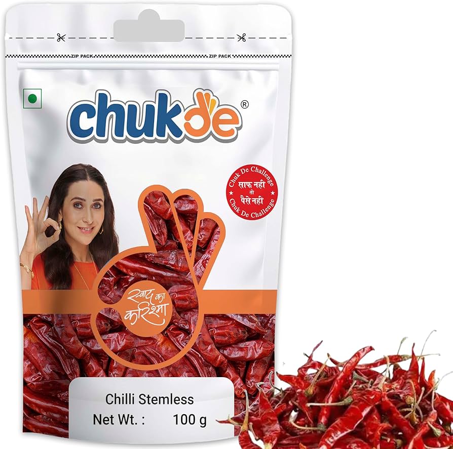 Indya Hot Stemless Chilli 100 g