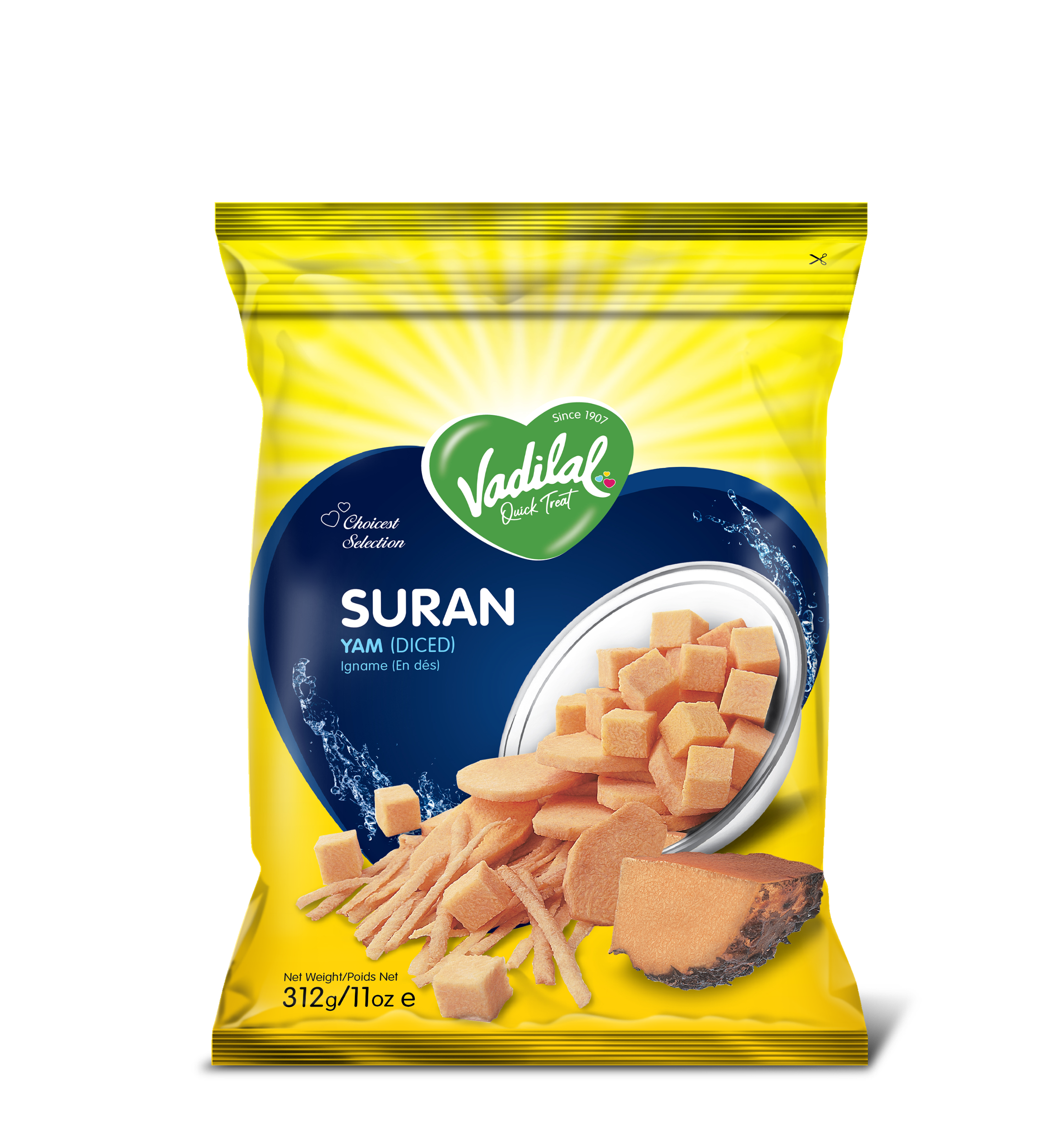 Vadilal Qt- Suran Diced Yam 312 g