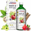 Baidyanath Asli Ayurved Hair and Skin Care Juice | With Bhringraj, Amla, Pomegranate, Noni & Manjishtha | Herbal Juice for Daily Wellness | No Added Sugar or Colour | 1L