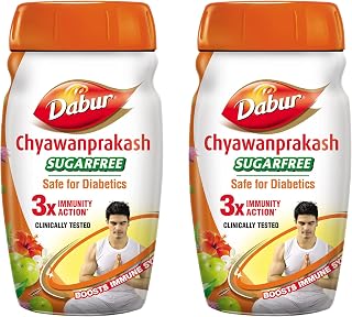Dabur Chyawanprakash Sugarfree - 900gx2, Pack of 2 | Clinically Tested Safe for Diabetics | With 40+ Ayurvedic Herbs | Boosts Immunity | Helps Build Strength & Stamina | Builds Overall Health