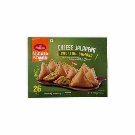 Haldiram Cheese Jalapeno Samosa 26 pcs 520 g