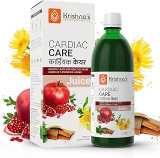 KRISHNA's HERBAL & AYURVEDA Cardiac Care Juice - 1000 Ml | Ayurvedic Heart Care Expert | Healthy Heart Cardiac Wellness | Enriched With Arjuna Chaal, Kutki, Amla, Anardana & Pushkar Mool