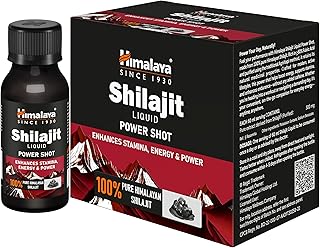 Himalaya Shilajit Liquid Power Shot | 6N * 60 ml Pack | Enhances Stamina, Energy, and Power | 100% Pure Himalayan Shilajit | Herbal Supplement | 60% Fulvic Acid
