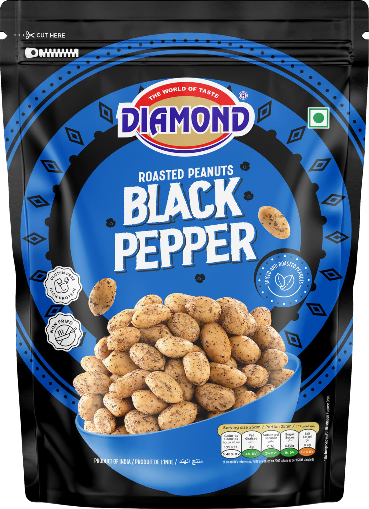 Diamond Black Papper Peanuts 150 g
