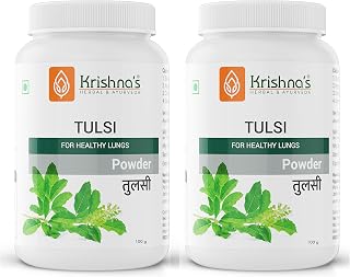 Krishna's Tusli Powder (Ocimum sanctum) -100 g | Pack of 2