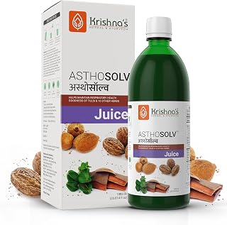 Krishna's Asthosolv Juice - Goodness of Tulsi and 16 other Herbs - Help Maintain Respiratory Health - 1000 ml