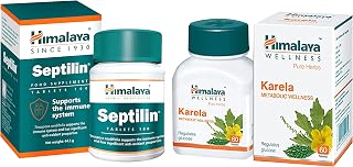 Himalaya Wellness Pure Herbs Shigru Bone & Joint Wellness - 60 Tablet & Himalaya Septilin Tablets - 60 Tablets