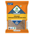 24mantra Organic Sona Masoori Raw(brown) Rice 5 kg