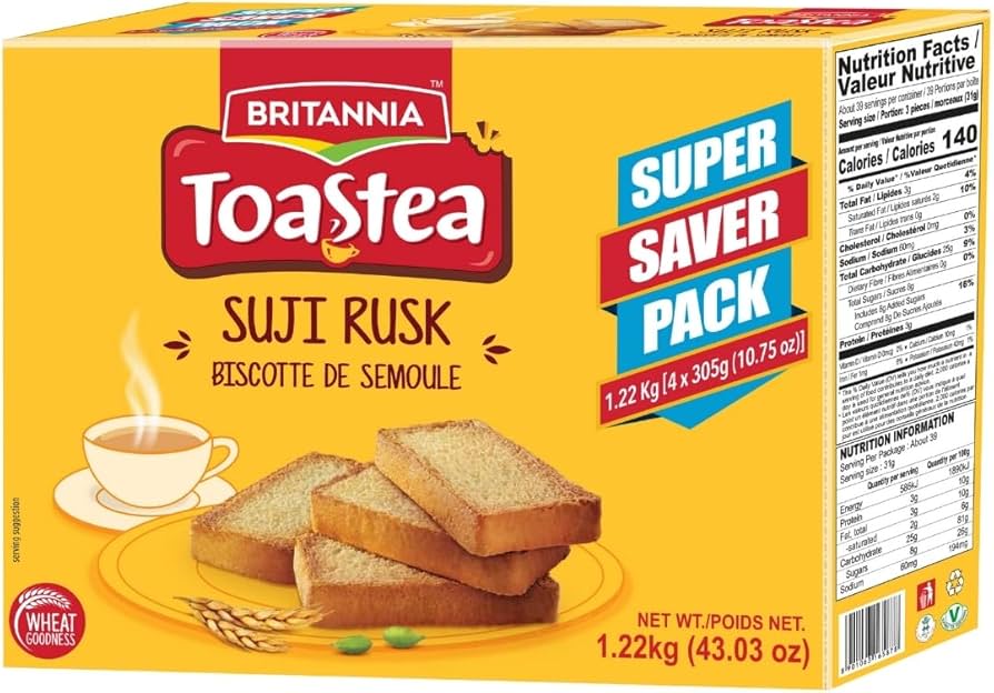 Britannia Suji Rusk (4 x 305 g) 1.22 kg