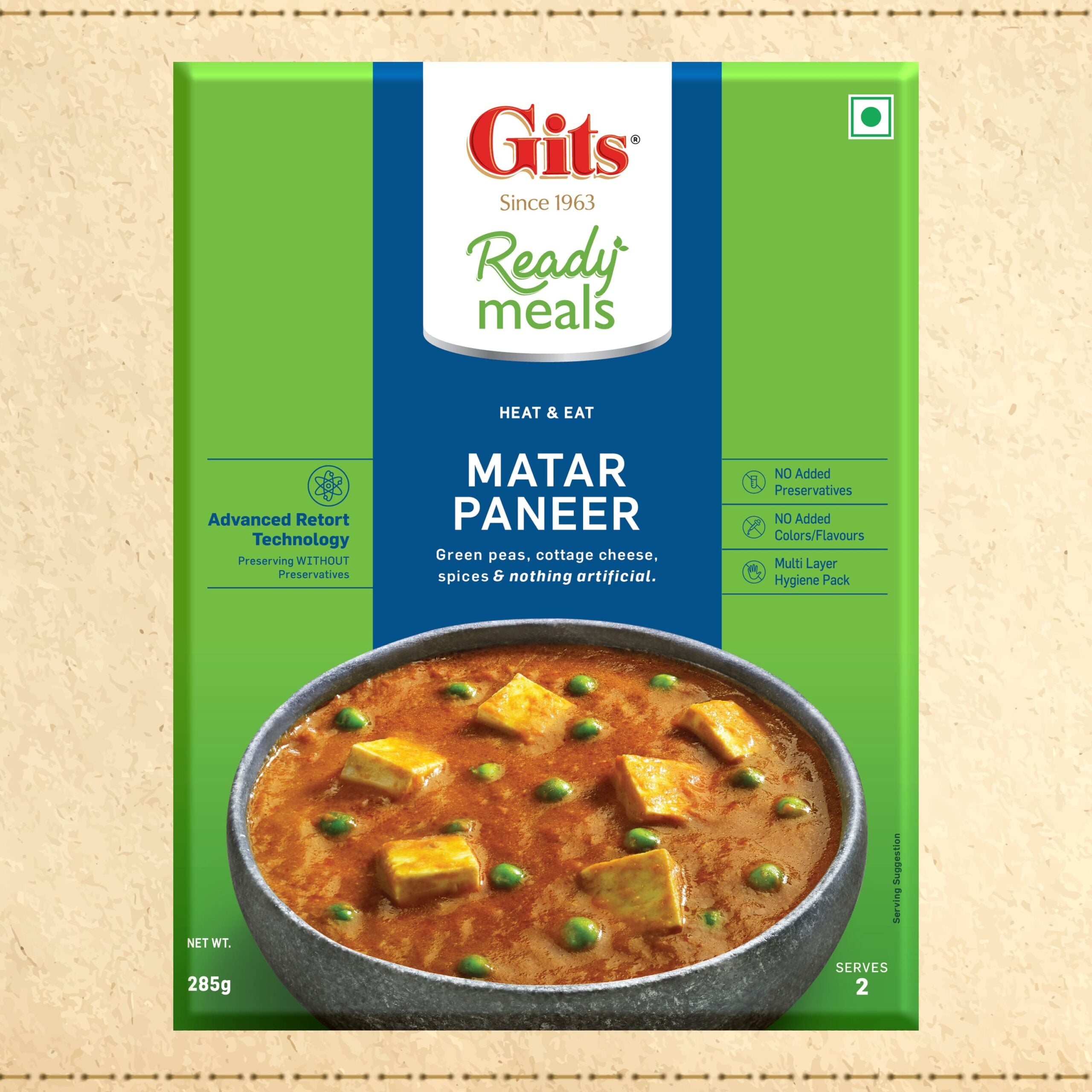 Gits Matar Paneer