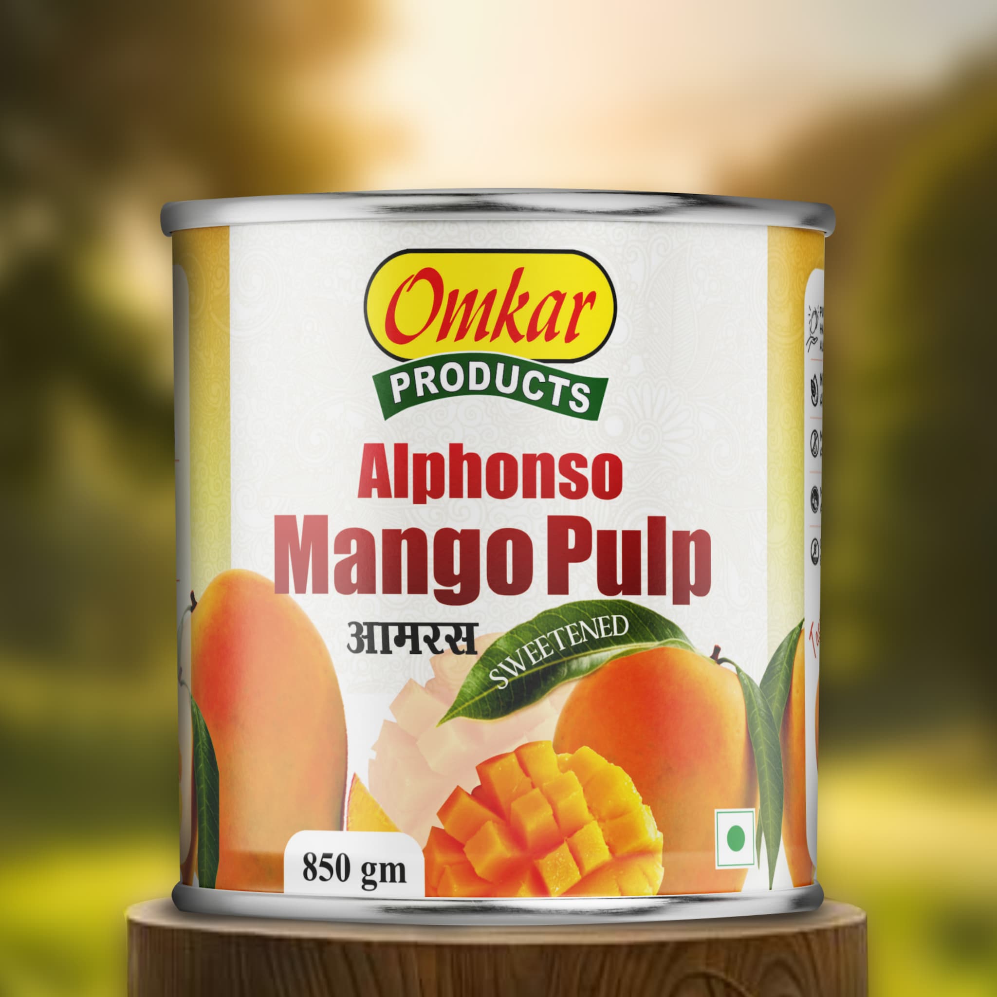 Kemchho Alphonso Mango Pulp 800 g