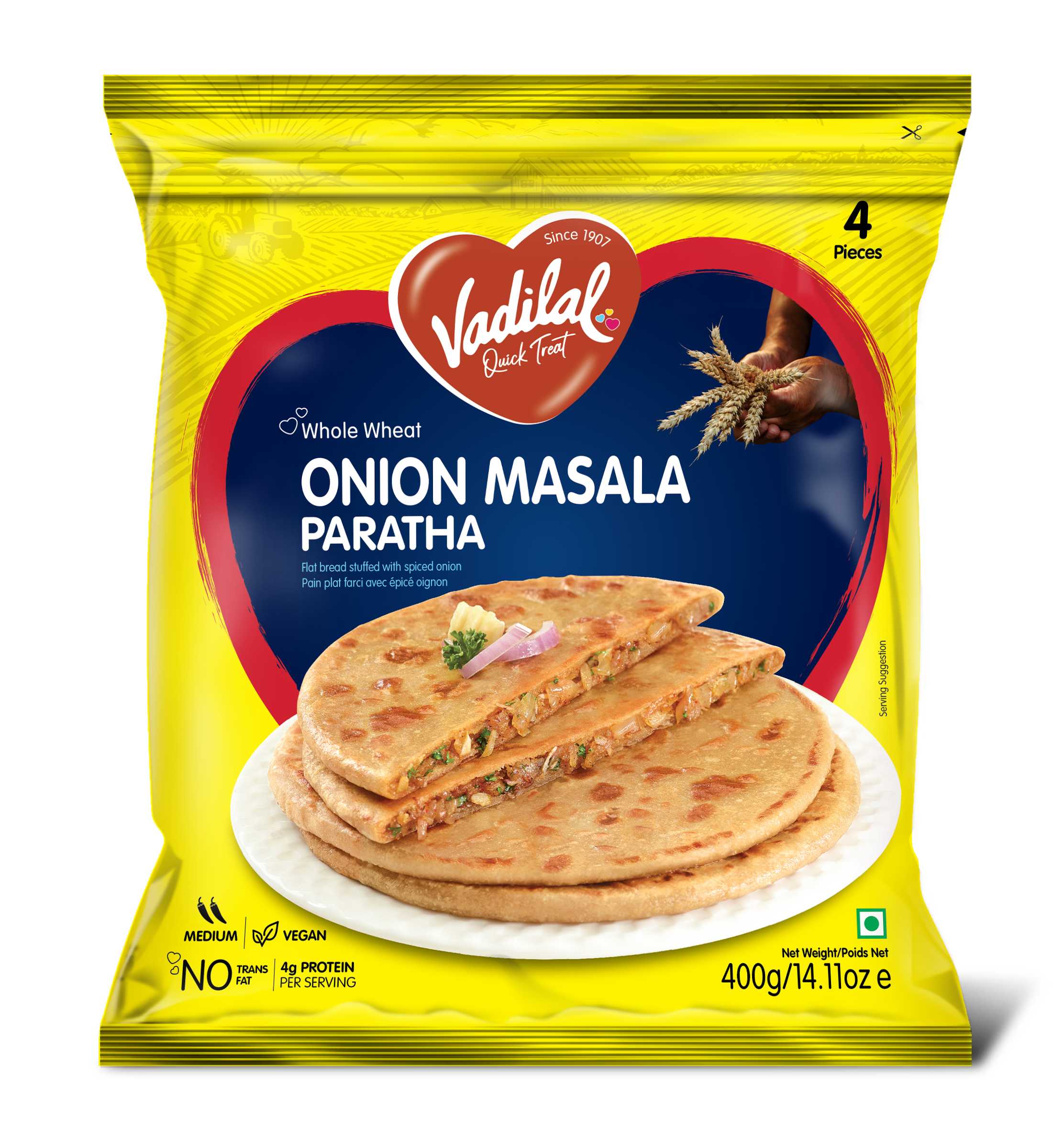 Vadilal Onion Masala Paratha 400 g