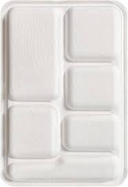 BS 6 Compartment Plates 20pc