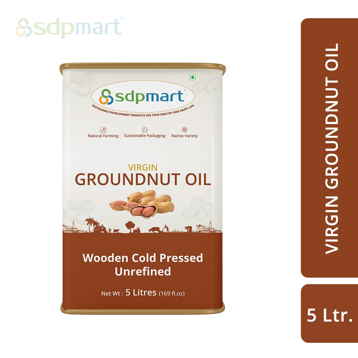 Amaravathi Cold Pressed Groundnut Oil 5 L