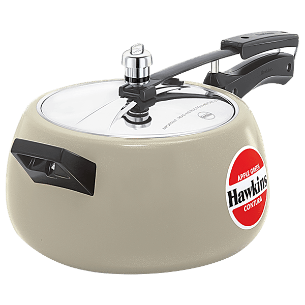 Hawkins Contura Apple Green Ceramic Coated 2 L Pressure Cooker
