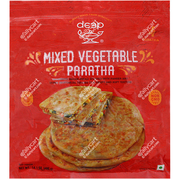 Deep Mix Veg Paratha 4 Pieces