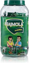 Dabur Hajmola Pudina - Tasty Digestive Tablets - 160 Sachet Jar with Dabur Amla Hair Oil - 25 ml